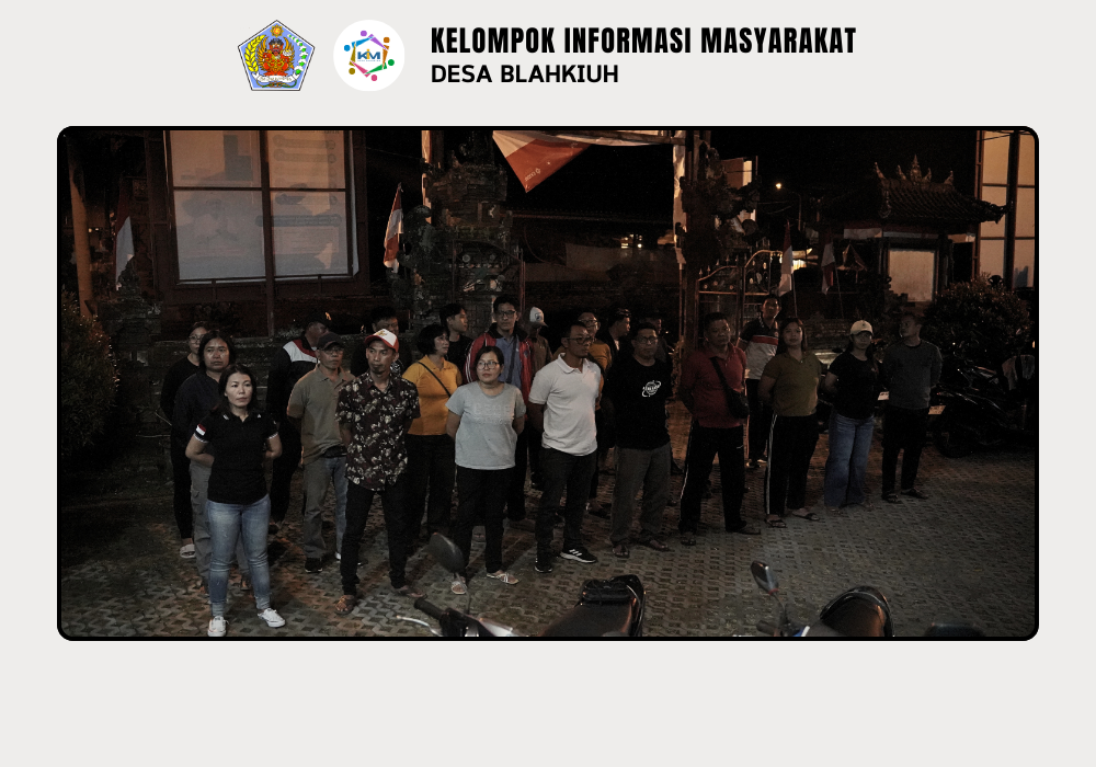 Linmas Desa Blahkiuh Melaksanakan Ronda di Wilayah Desa Blahkiuh - Image 4