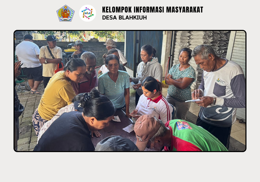 Penyaluran Bantuan Pangan Beras dari Kementerian Koordinator Bidang Pangan Republik Indonesia kepada Masyarakat Desa Blahkiuh - Image 3