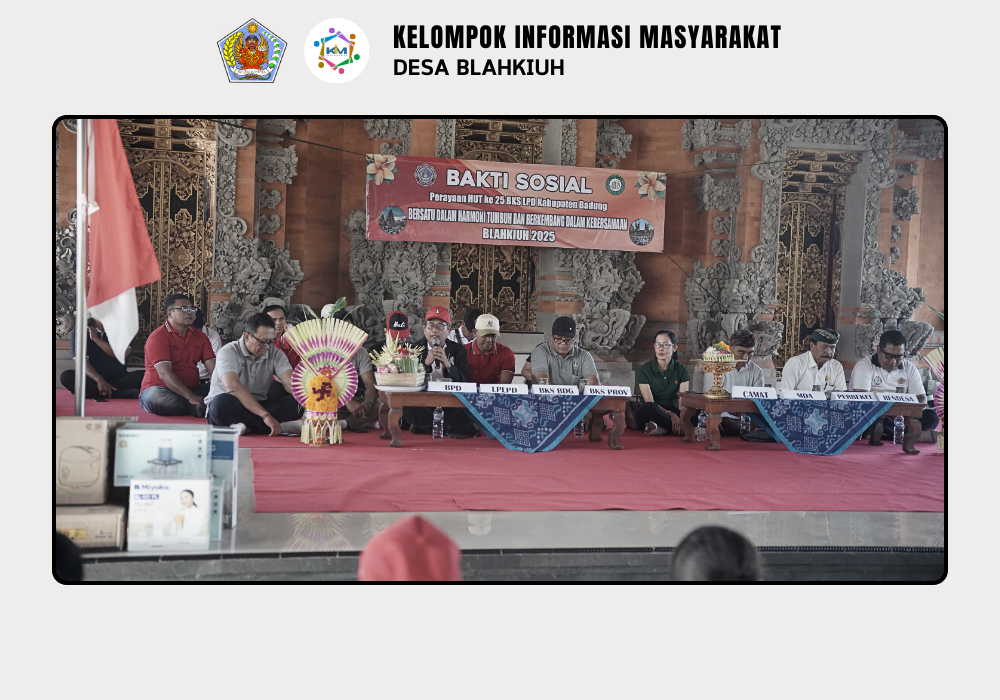 PERAYAAN HUT BKS LPD BADUNG KE-25 DIRANGKAI DENGAN BAKTI SOSIAL BERSIH-BERSIH SAMPAH PLASTIK DI DESA ADAT BLAHKIUH - Image 6