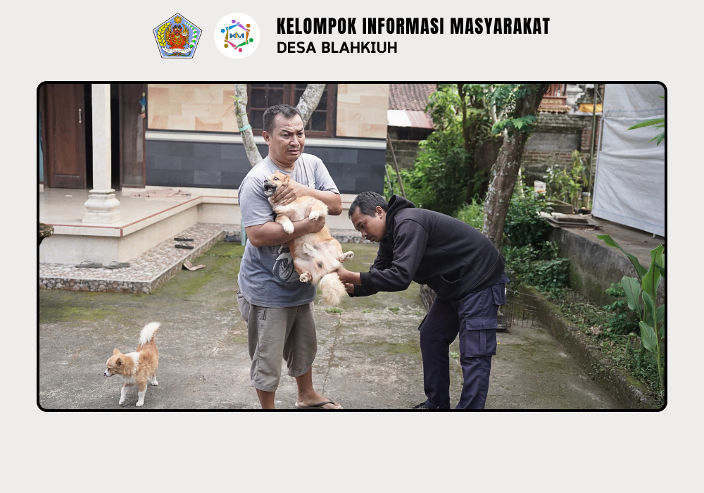 Vaksinasi Rabies Door to Door di Desa Blahkiuh - Image 3