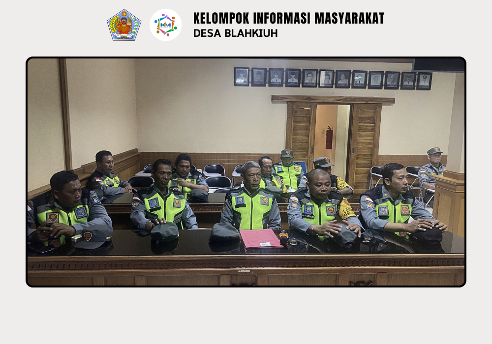 Rapat Rutin Linmas Desa Blahkiuh, Bahas Ronda Malam dan Evaluasi Kegiatan - Image 3