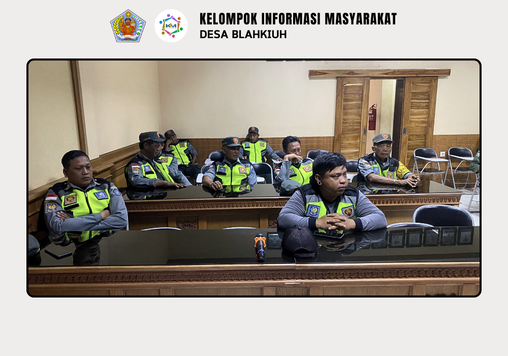 RAPAT RUTIN LINMAS DESA BLAHKIUH - Image 4