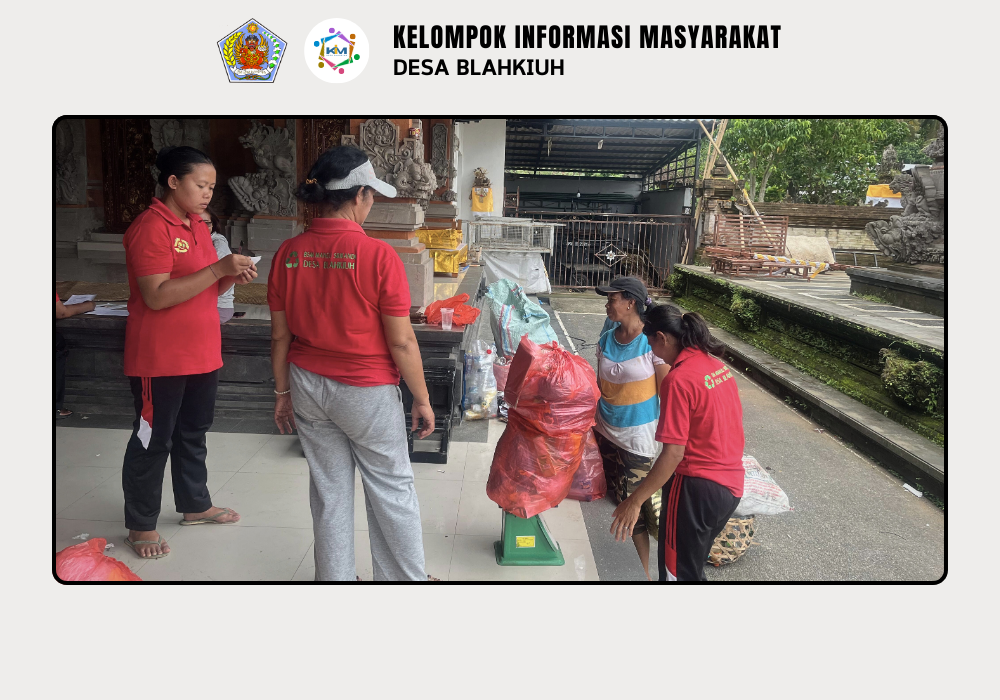 Kegiatan Bank Sampah di Desa Blahkiuh