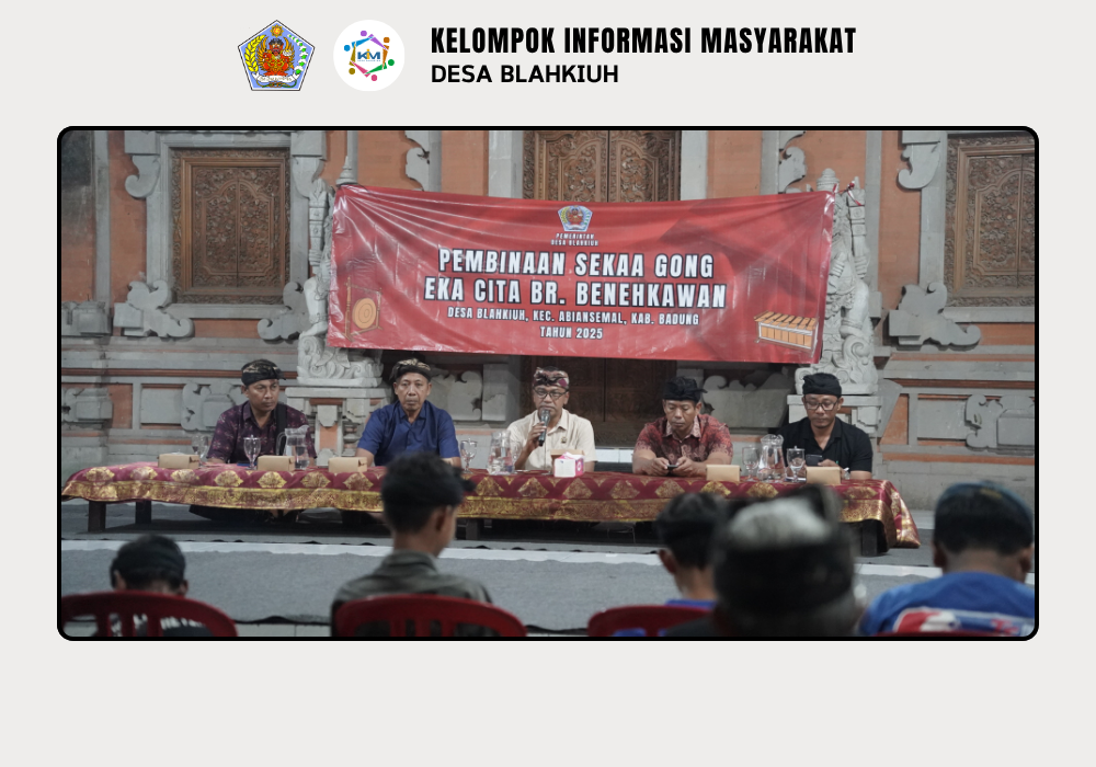 Pembinaan Sekaa Gong Eka Cita Banjar Benehkawan, Desa Blahkiuh - Image 5