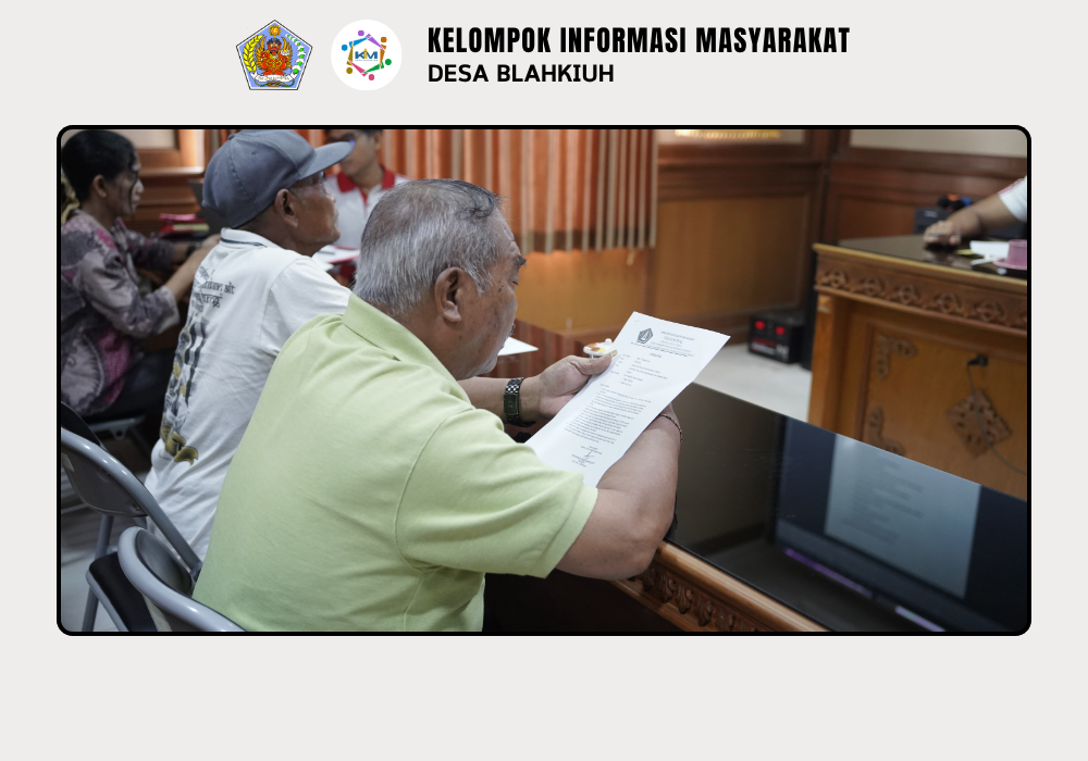 Penyampaian Data Nomor Rekening Penerima Bantuan Sosial Penyandang Disabilitas di Desa Blahkiuh - Image 9