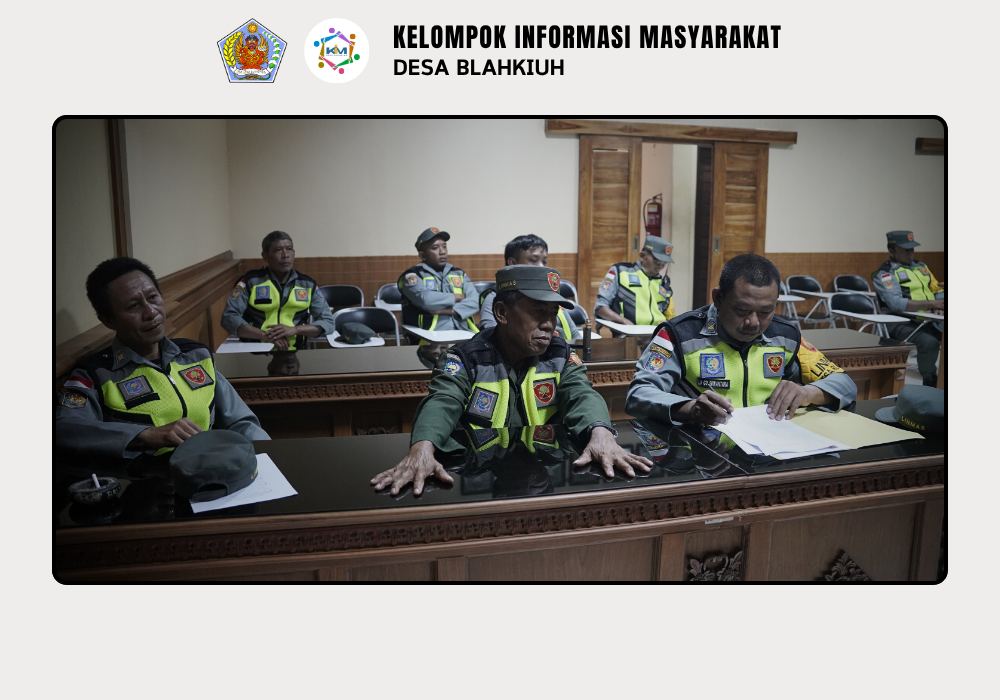 RAPAT RUTIN LINMAS DESA BLAHKIUH - Image 3