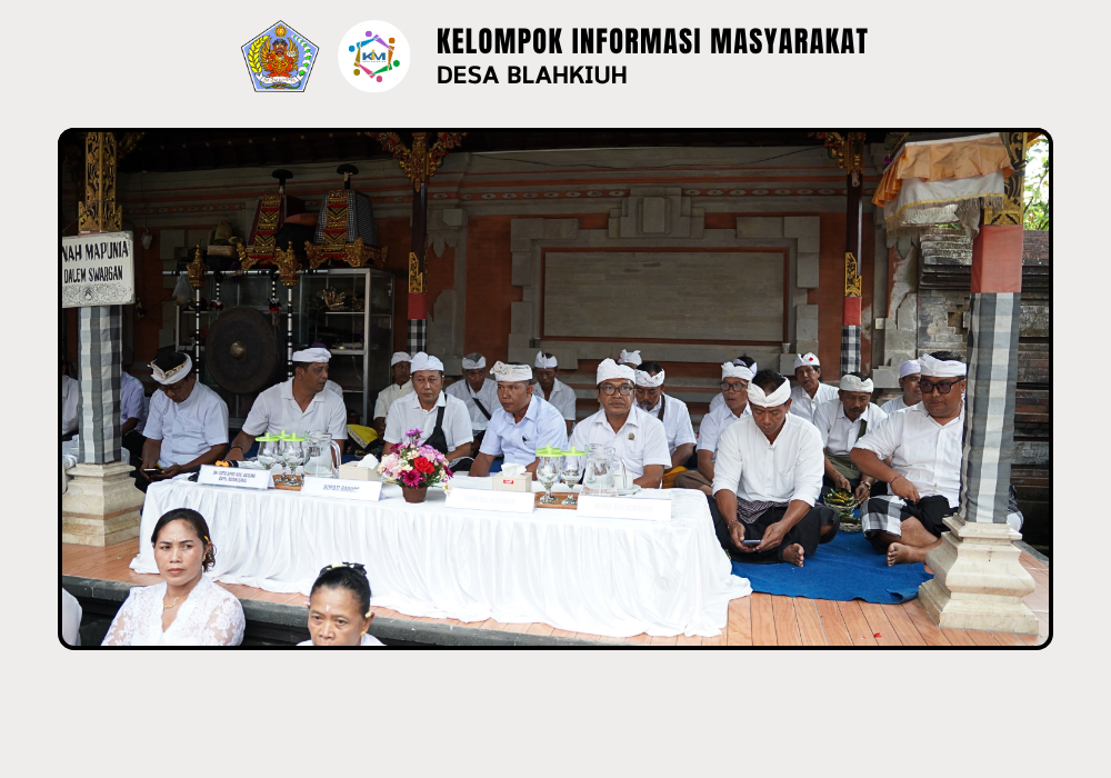 Nyaksiang Piodalan Mejabe Jero di Pura Dalem Swargan Banjar Kembangsari, Desa Blahkiuh - Image 2