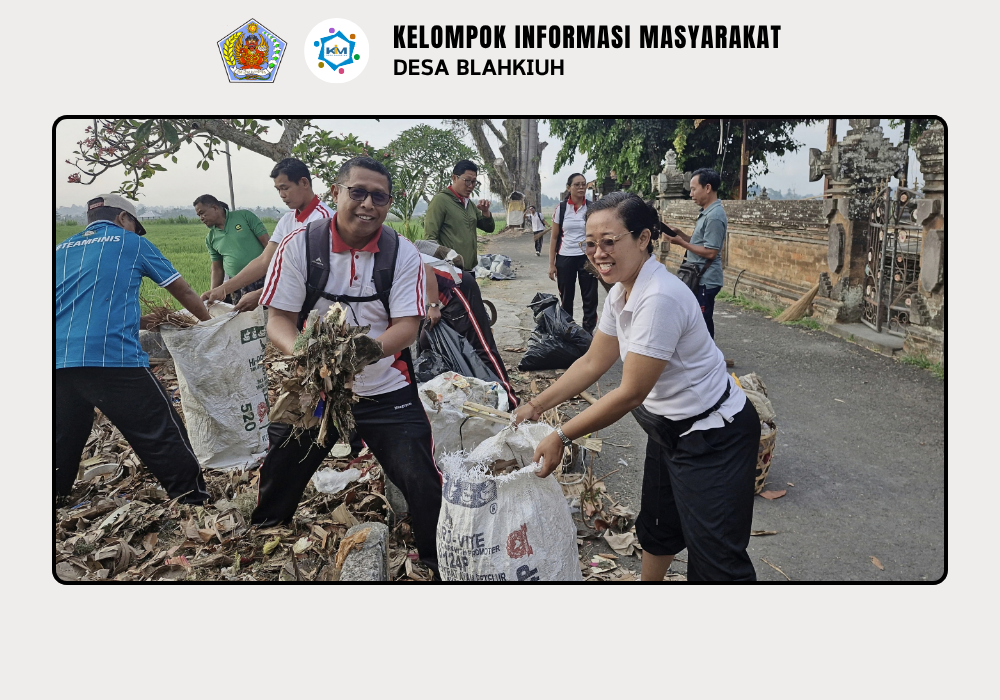 Kerja Bakti Kebersihan Lingkungan di Area Pura Dalem Gede Desa Adat Blahkiuh - Image 2