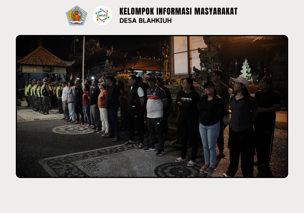 Linmas Desa Blahkiuh Melaksanakan Ronda di Wilayah Desa Blahkiuh - Image 5