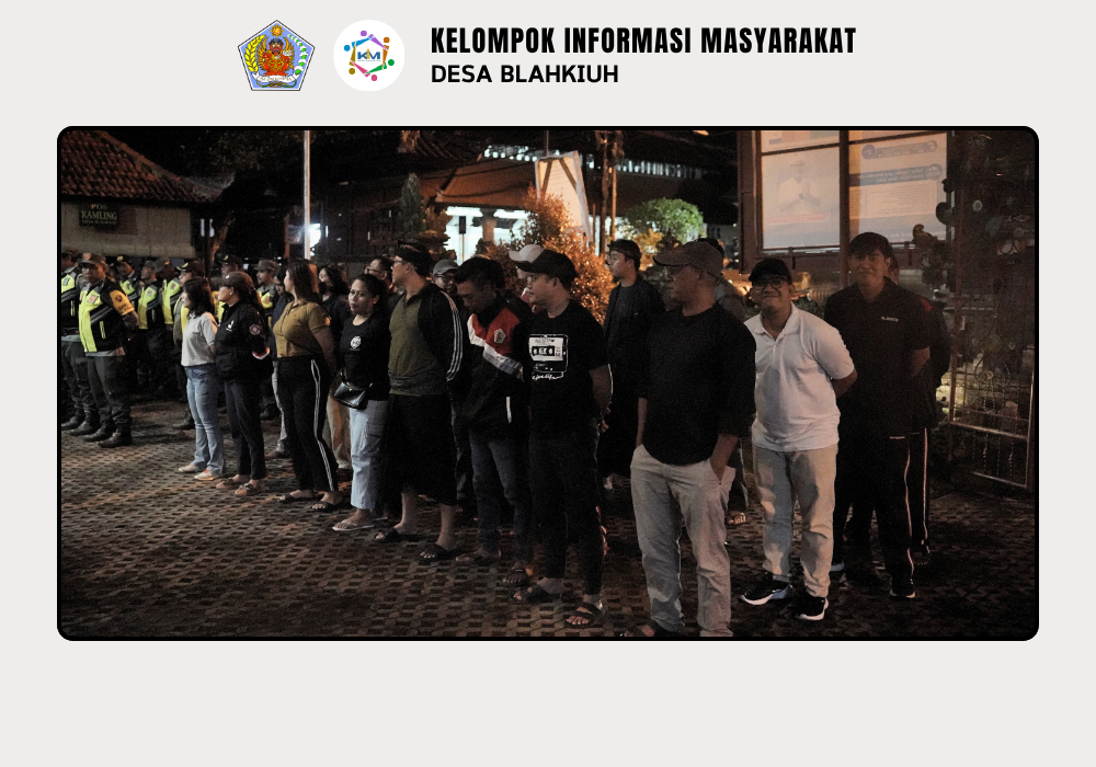 Linmas Desa Blahkiuh Melaksanakan Ronda di Wilayah Desa Blahkiuh - Image 3
