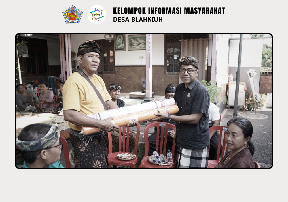 Penyerahan Bantuan Santunan Kematian di Wilayah Banjar Ulapan I
