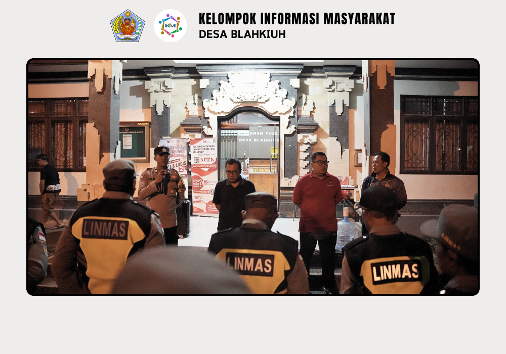 Linmas Desa Blahkiuh Melaksanakan Ronda di Wilayah Desa Blahkiuh - Image 6