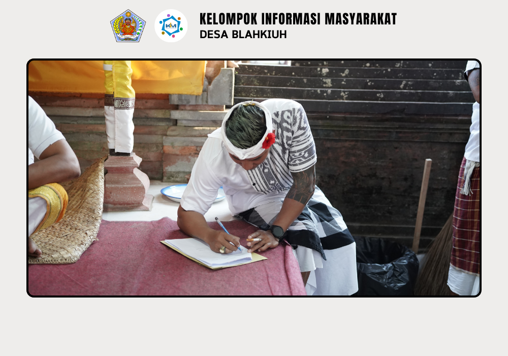 Kegiatan Serah Terima Upakara Piodalan di Pura Manik Angkeran Br. Ulapan I, Desa Blahkiuh - Image 9