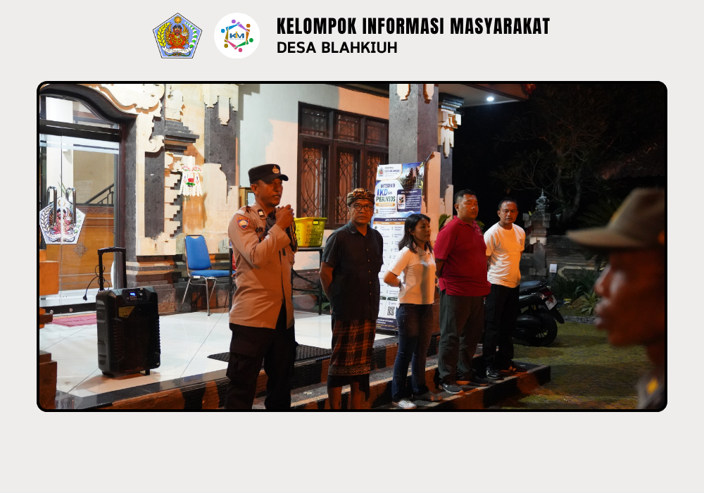 Linmas Desa Blahkiuh Melaksanakan Ronda di Wilayah Desa Blahkiuh - Image 8