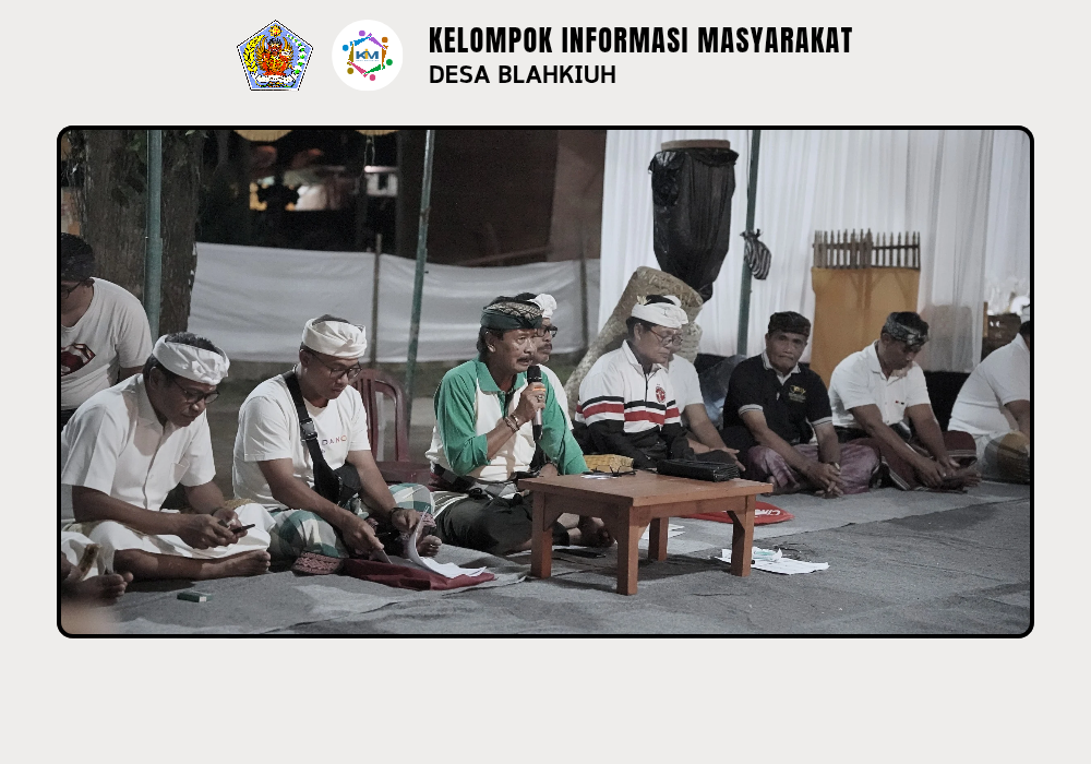 Rapat Evaluasi Persiapan Mamukur Kinembulan Desa Adat Blahkiuh - Image 3