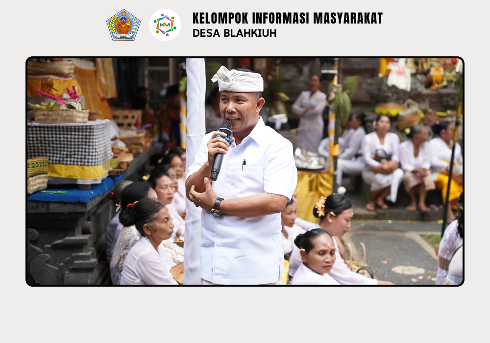 Nyaksiang Piodalan Mejabe Jero di Pura Dalem Swargan Banjar Kembangsari, Desa Blahkiuh - Image 4
