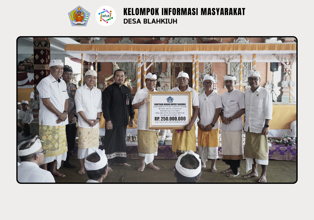 Upacara Karya Pedudusan Alit, Mlaspas, dan Mupuk Pedagingan di Banjar Dlodpasar, Desa Blahkiuh Berlangsung Suci dan Bermakna