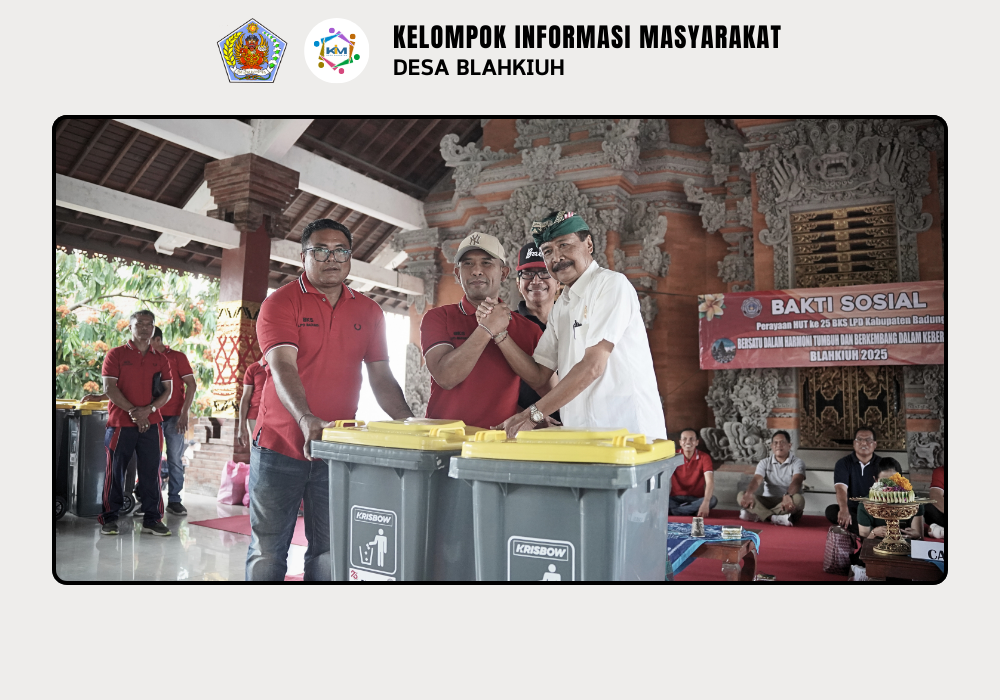 PERAYAAN HUT BKS LPD BADUNG KE-25 DIRANGKAI DENGAN BAKTI SOSIAL BERSIH-BERSIH SAMPAH PLASTIK DI DESA ADAT BLAHKIUH - Image 10