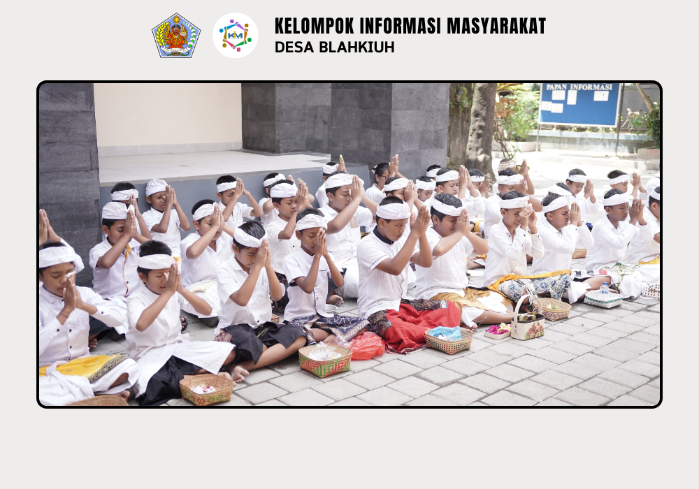 Upacara Dewa Yadnya Melaspas dan Mecaru Rsi Gana di SD No 2 Blahkiuh - Image 9