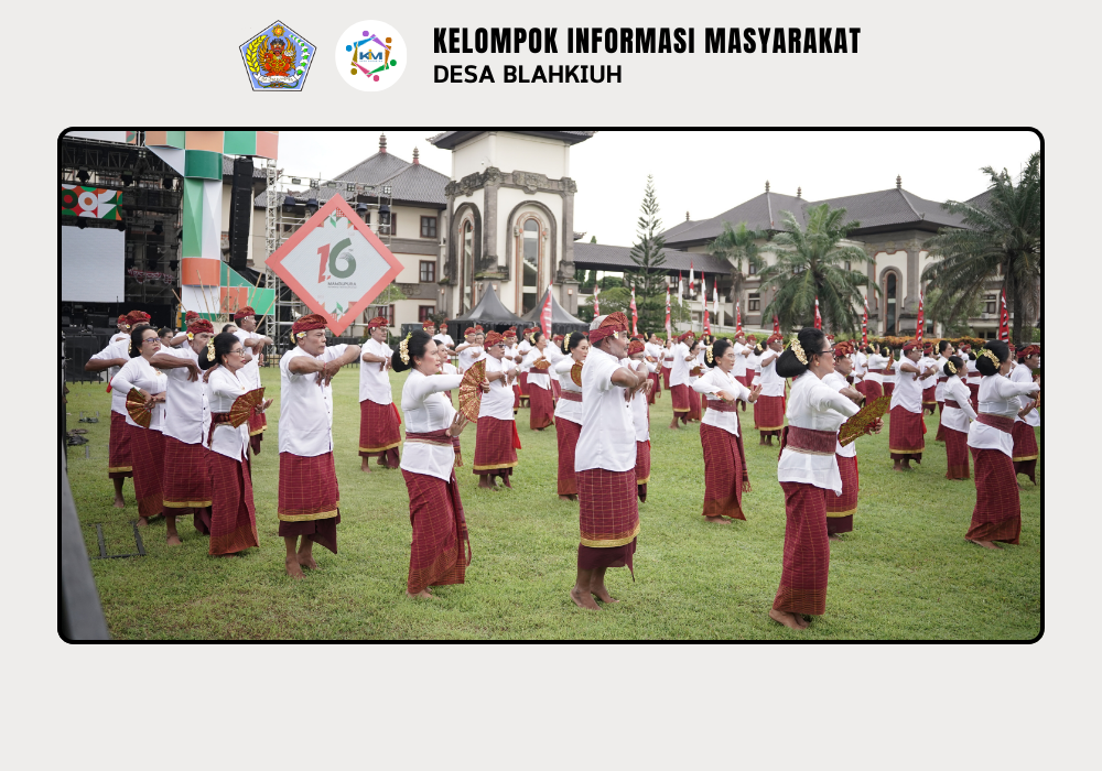 Lansia Desa Blahkiuh turut Memeriahkan HUT Mangupura 2025 dalam Pementasan Tari Janger - Image 4