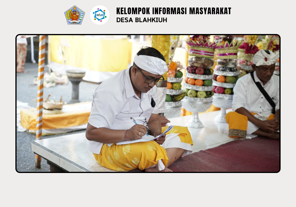 Kegiatan Serah Terima Upakara Piodalan di Pura Manik Angkeran Br. Ulapan I, Desa Blahkiuh - Image 10