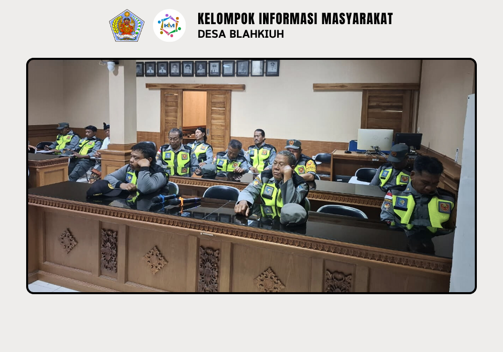 Rapat Rutin Linmas Desa Blahkiuh, Bahas Ronda Malam dan Evaluasi Kegiatan - Image 2