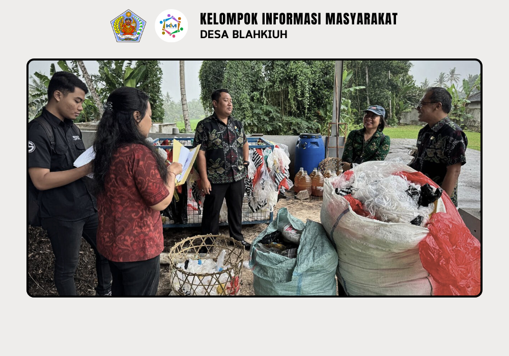 KEGIATAN MONEV DLHK PROVINSI BALI & PPLH BALI KE TPST 3R KUBON AMPAS SARI DESA BLAHKIUH - Image 3
