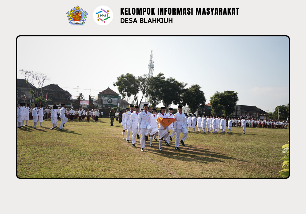 Pemerintah Desa Blahkiuh Ikuti Apel Peringatan Detik-Detik Proklamasi Kemerdekaan RI ke-81 - Image 5
