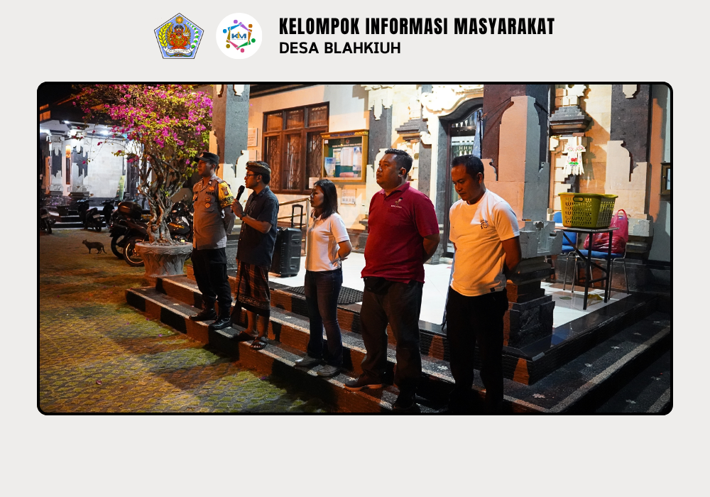 Linmas Desa Blahkiuh Melaksanakan Ronda di Wilayah Desa Blahkiuh - Image 6