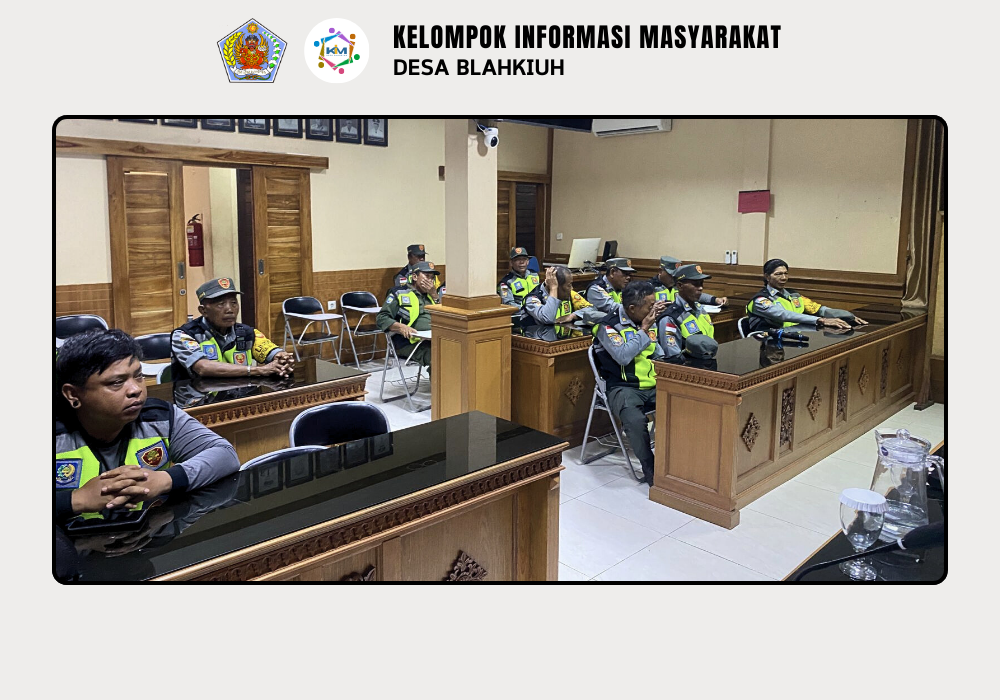 RAPAT RUTIN LINMAS DESA BLAHKIUH - Image 6