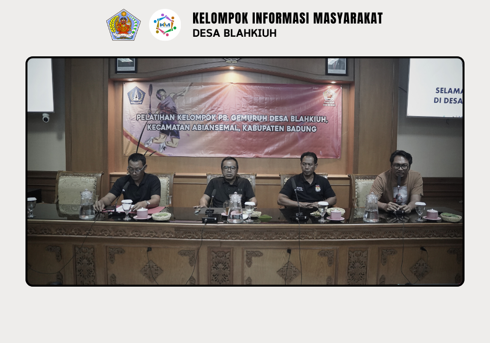 Pelatihan Kelompok Persatuan Bulu Tangkis (PB) Gemuruh Desa Blahkiuh - Image 2
