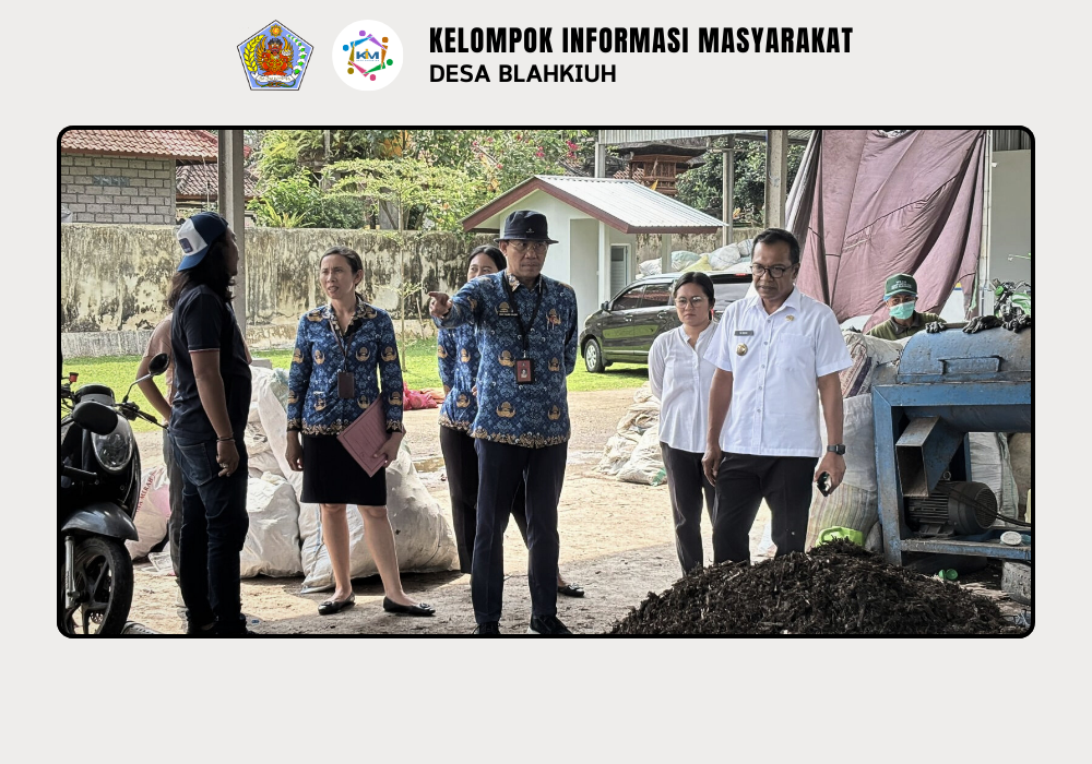 Kunjungan dari DLHK Kabupaten Badung ke TPS 3R Kubon Ampas Sari Desa Blahkiuh - Image 4