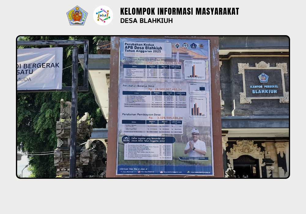 Publikasi Perubahan Kedua APBDesa Blahkiuh Tahun Anggaran 2025 - Image 2