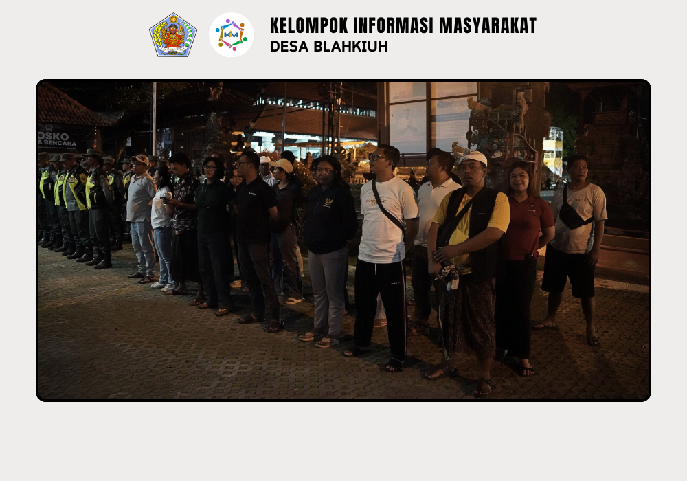 Linmas Desa Blahkiuh Melaksanakan Ronda di Wilayah Desa Blahkiuh - Image 3