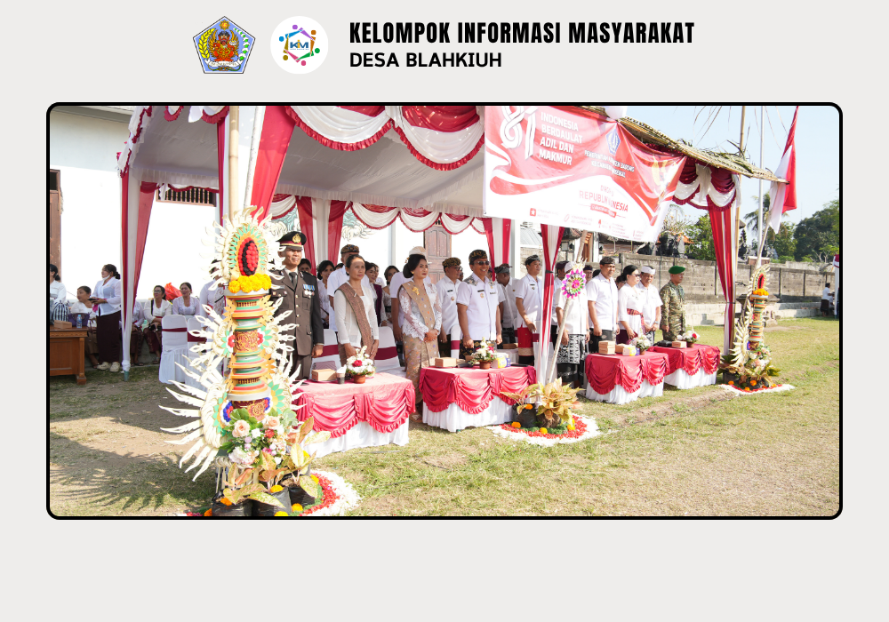 Pemerintah Desa Blahkiuh Ikuti Apel Peringatan Detik-Detik Proklamasi Kemerdekaan RI ke-81 - Image 7