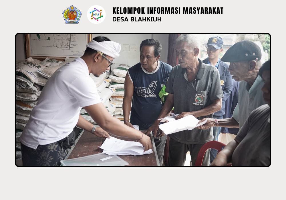 Penyaluran Bantuan Beras Cadangan Pangan Pemerintah (CPP) di Desa Blahkiuh - Image 5