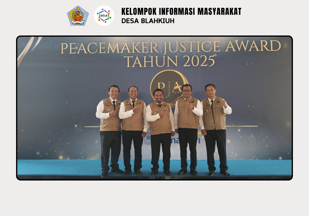 Perbekel Blahkiuh Raih Penganugerahan PJA (Peacemaker Justice Award) Tingkat Nasional di Jakarta - Image 3