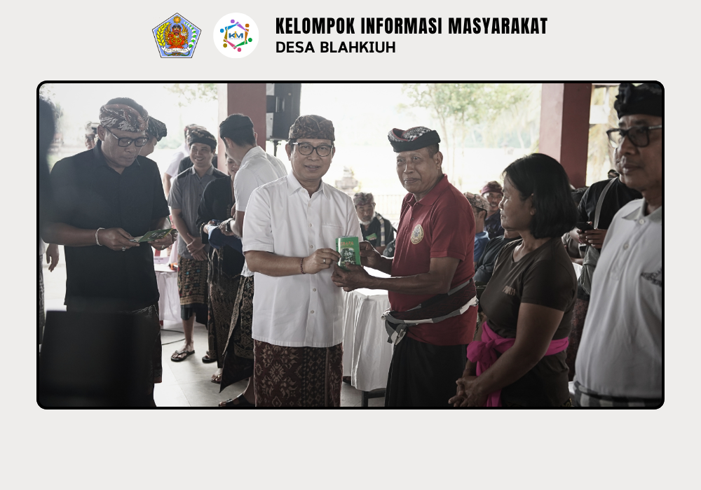 PENYERAHAN BANTUAN BUHR SECARA SIMBOLIS DI DESA BLAHKIUH - Image 7