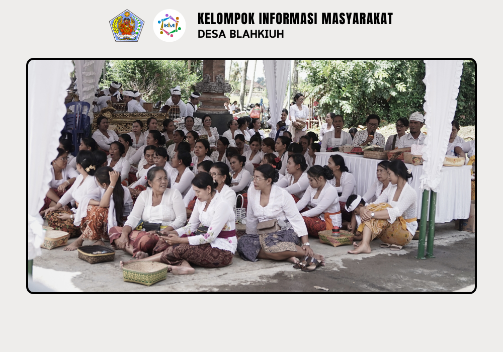 Melaspas Tetangunan, Mendem Pedagingan, dan Medasar Caru Resi Gana di Pura Prajapati Gede Desa Adat Blahkiuh - Image 2