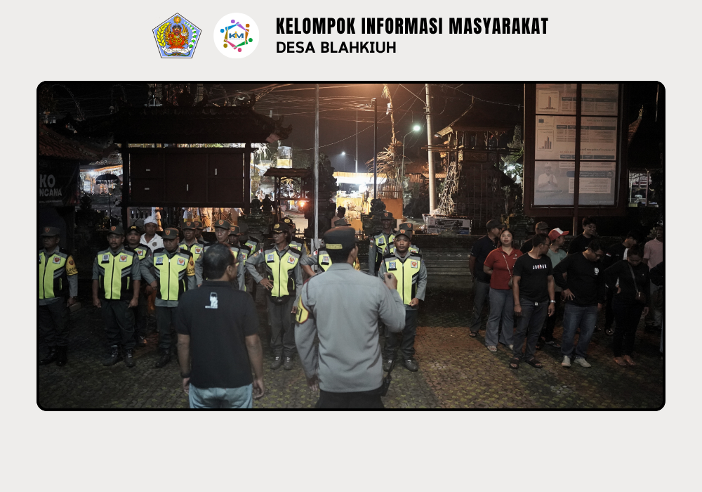Linmas Desa Blahkiuh Melaksanakan Ronda di Wilayah Desa Blahkiuh - Image 2
