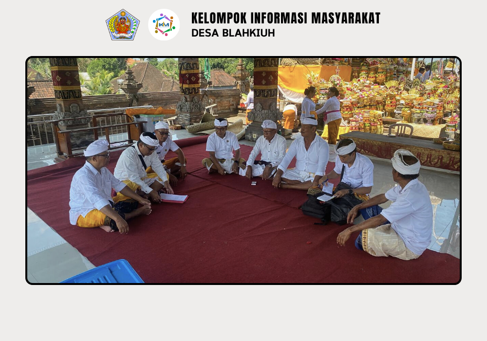 Kegiatan Serah Terima Upakara Piodalan di Pura Melanting Banjar Tengah, Desa Blahkiuh - Image 2