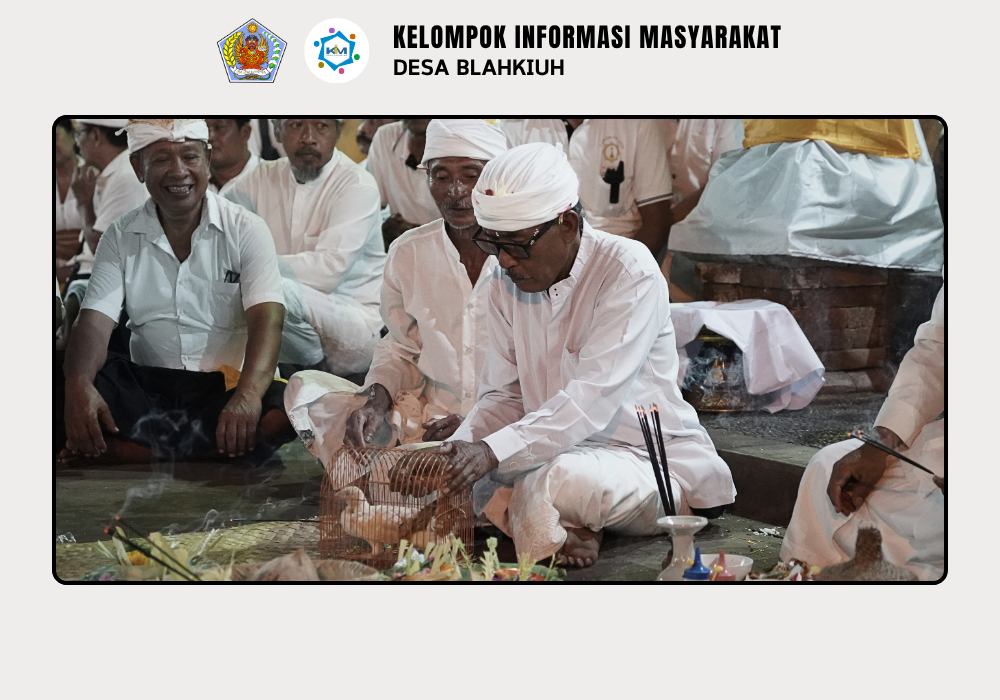 UPACARA NGODAK IDA TAPAKAN RATU SAKTI PURA DALEM GEDE DESA ADAT BLAHKIUH - Image 9