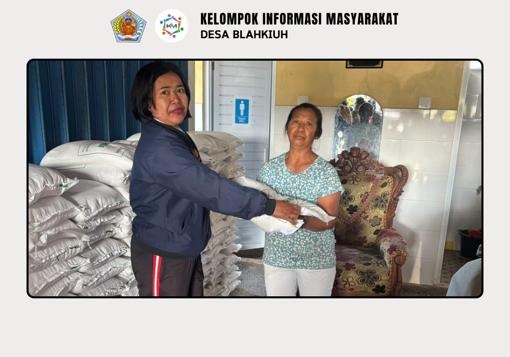 Penyaluran Bantuan Pangan Beras dari Kementerian Koordinator Bidang Pangan Republik Indonesia kepada Masyarakat Desa Blahkiuh - Image 9
