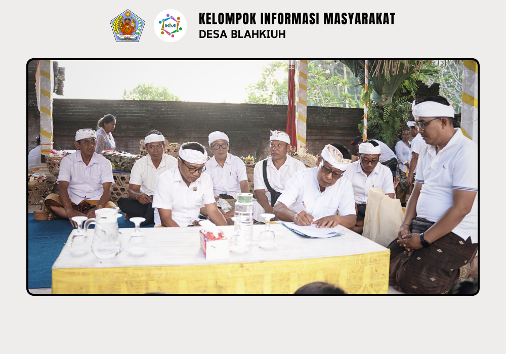Serah Terima Upakara Piodalan di Pura Penataran, Pura Prajapati Gede, dan Pura Dalem Gede Desa Adat Blahkiuh - Image 10