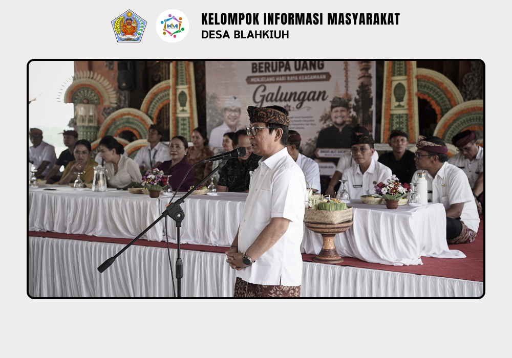 PENYERAHAN BANTUAN BUHR SECARA SIMBOLIS DI DESA BLAHKIUH - Image 5