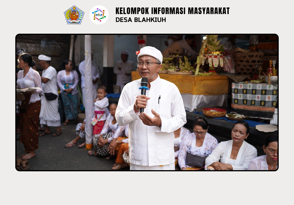Nyaksiang Piodalan Mejabe Jero di Pura Dalem Swargan Banjar Kembangsari, Desa Blahkiuh - Image 3