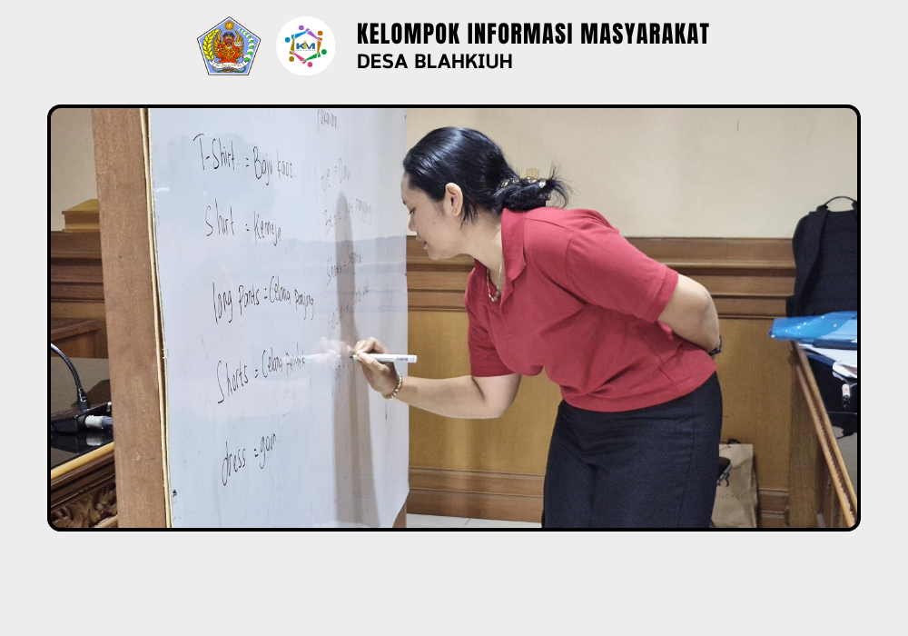 Kegiatan Bimbingan Belajar Bahasa Inggris di Desa Blahkiuh - Image 3