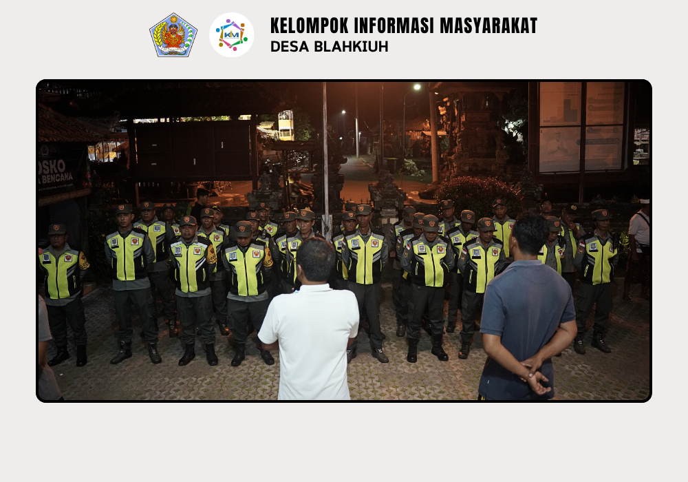 Linmas Desa Blahkiuh Melaksanakan Ronda di Wilayah Desa Blahkiuh - Image 2