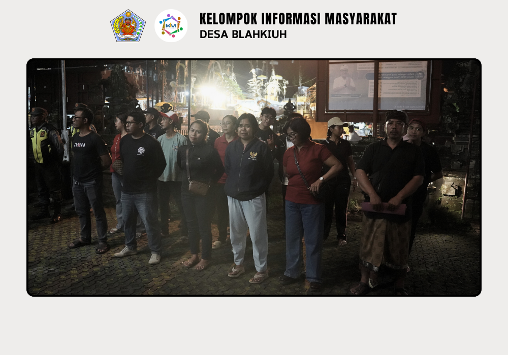 Linmas Desa Blahkiuh Melaksanakan Ronda di Wilayah Desa Blahkiuh - Image 4