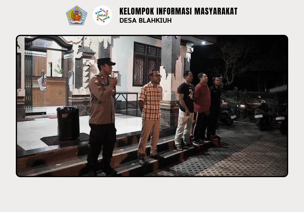 Linmas Desa Blahkiuh Melaksanakan Ronda di Wilayah Desa Blahkiuh - Image 6